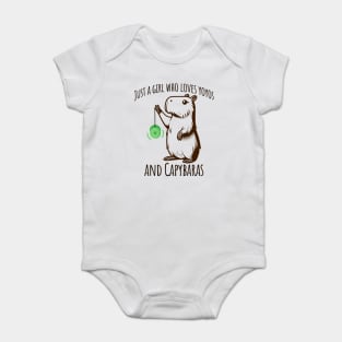 Just A Girl Who Loves YoYos and Capybaras Baby Bodysuit